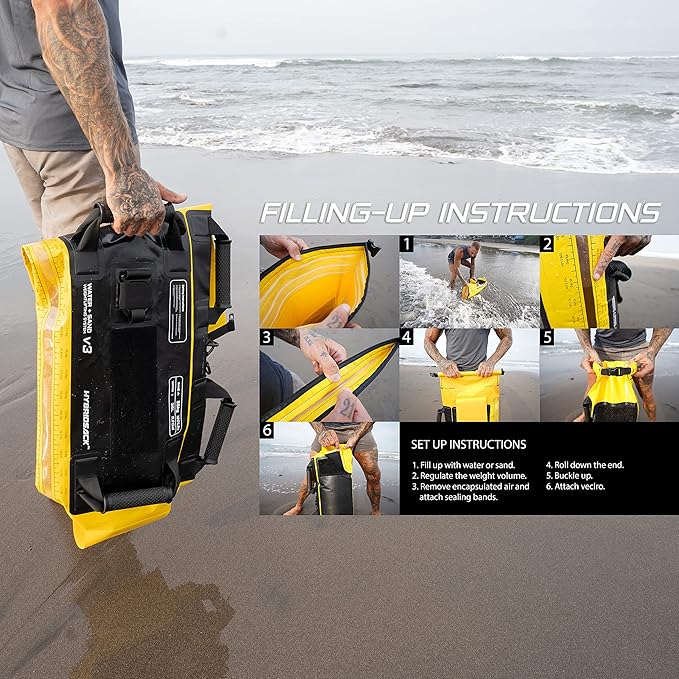 v3 | Portable Water & Sand workout bag 120 lbs
