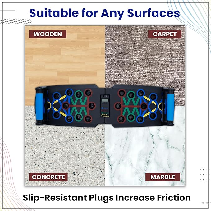 Solid Push Up Board with Automatic Smart Counter, Foldable Push Up Board, Push Up Bar at Home Gym, Professional Strength Training Equipment For Man and Women, Gift for Boyfriend