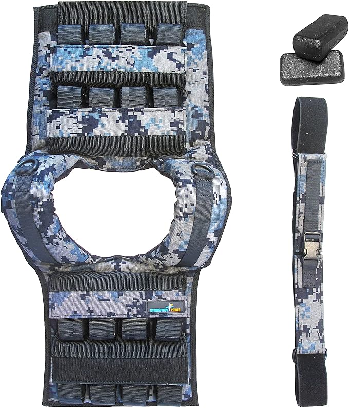 Weighted Vest 6lb, 10lb, 12lb, 25lb, 35lb, 45lb, 60lb Removable Iron Weights for Men and Women Workout for Calisthenics and Fitness Sport Training