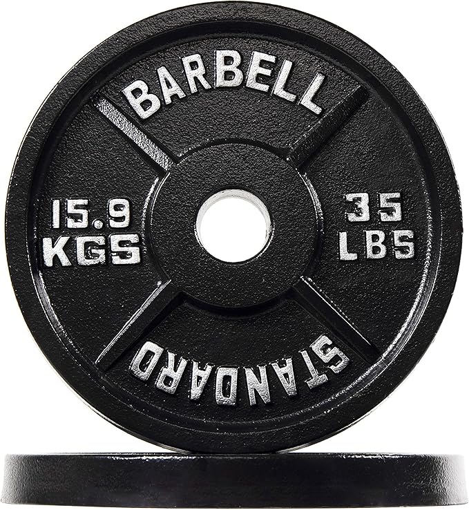 Signature Fitness Olympic Cast Iron Plate for Strength