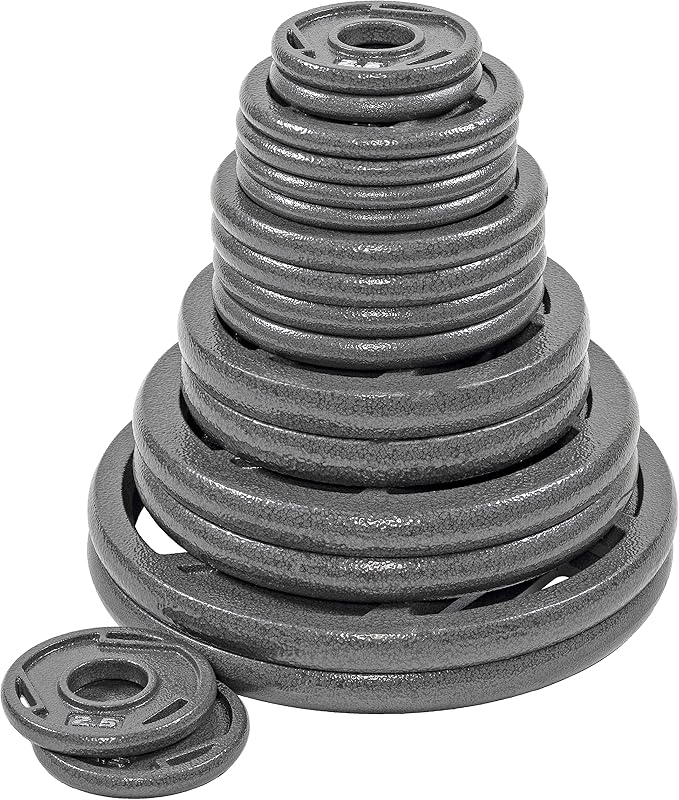 Signature Fitness Olympic 2-Inch Cast Iron Plate Weight
