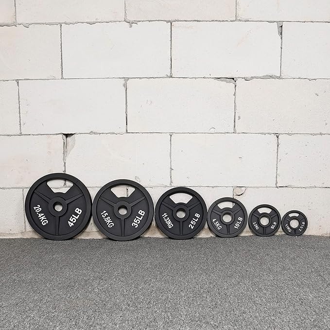 Signature Fitness Olympic 2-Inch Cast Iron Plate Weight