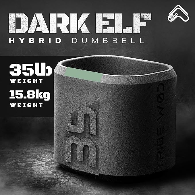 Tribe WOD Dark Elf Hybrid Dumbells 10-35lb - 1)