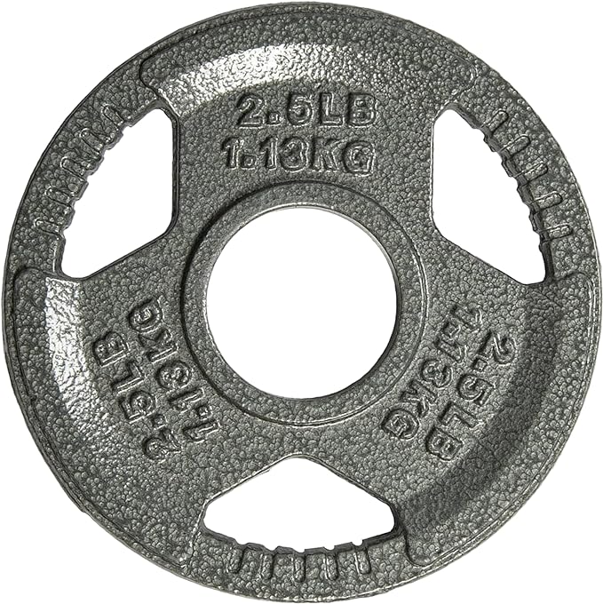 Yes4All Olympic Rubber Grip Plates for Barbell 2-Inch Weight