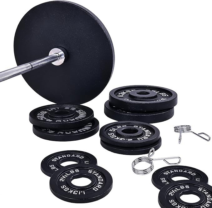 Signature Fitness Olympic Cast Iron Plate for Strength