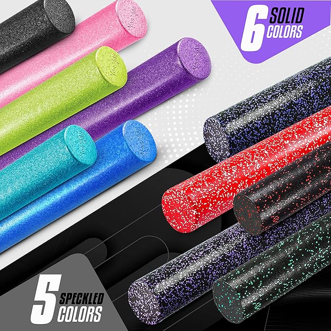 Yes4All High-Density Foam Roller for Back Pain Relief 12, 18, 18, 24, 24, 36 36 inch