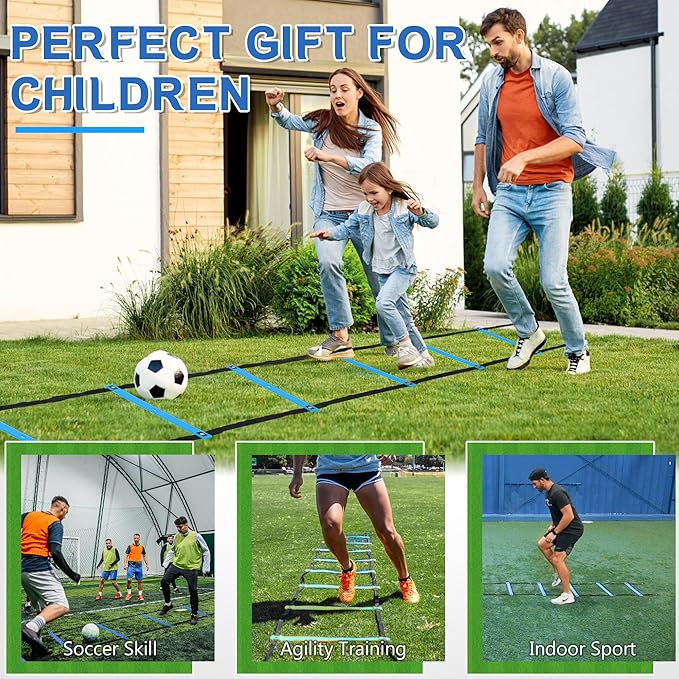Fixed Rung Agility Ladder 丨20ft 12 Rungs No