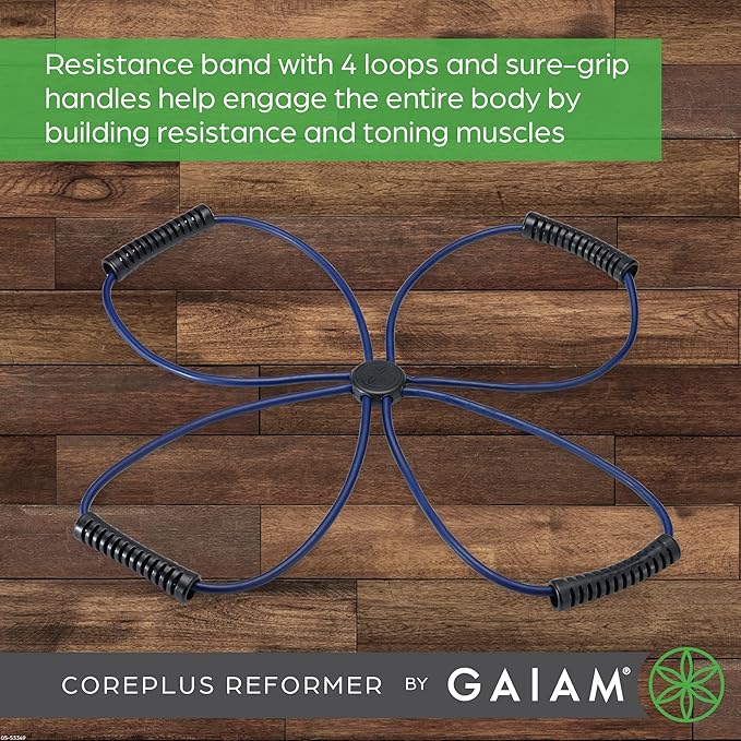 Gaiam Pilates Coreplus Reformer Resistance Band Kit -