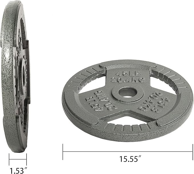 Signature Fitness Olympic 2-Inch Cast Iron Plate Weight