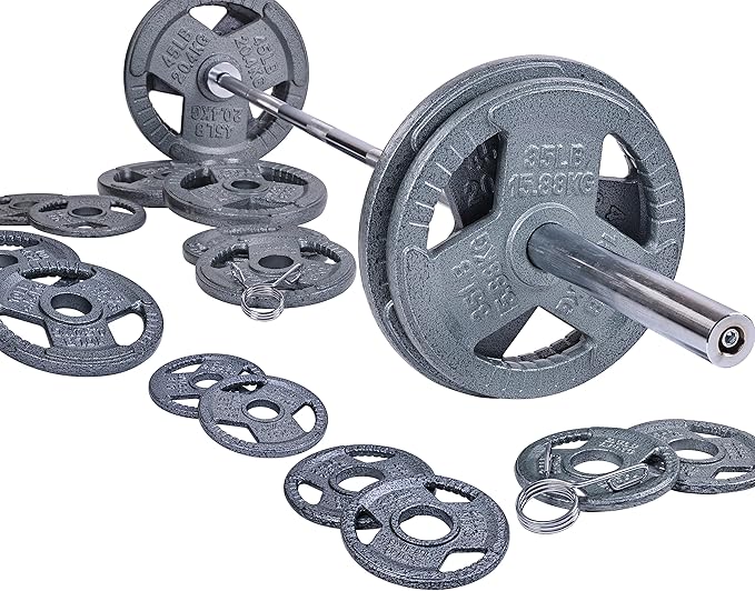 Signature Fitness Olympic 2-Inch Cast Iron Plate Weight
