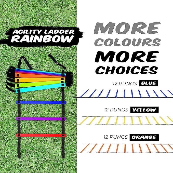 Yes4All 8, 12, 20 Rungs Agility Ladder -