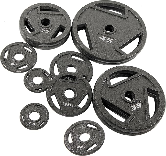 Signature Fitness Olympic 2-Inch Cast Iron Plate Weight