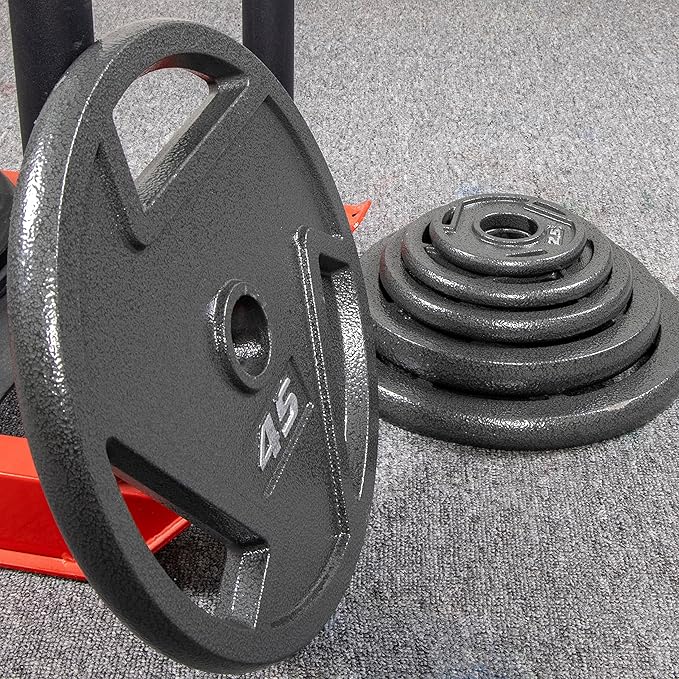 Signature Fitness Olympic 2-Inch Cast Iron Plate Weight
