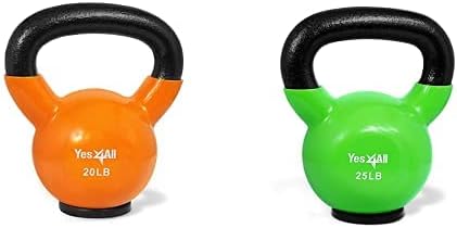 Yes4All Kettlebells Rubber Base (10-65 lbs)