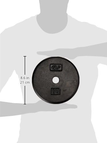 CAP Barbell Cast Iron Standard 1-Inch Weight Plates| Multiple Options