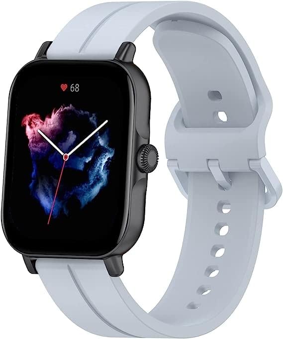 RuenTech Compatible with LOJUSIMEH Smart Watch Band Women&Men, Soft Silicone Waterproof Sport Strap Replacement Wristbands for LOJUSIMEH 1.9" Smartwatch Fitness Tracker