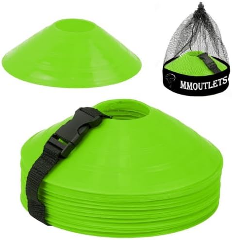 Soccer Cones for Drills with Mesh Bag & Strap-Flexible