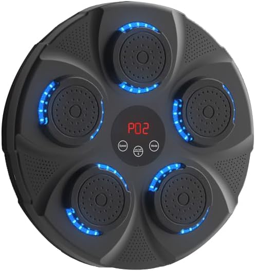 Music Boxing Machine with Boxing Gloves, Smart Bluetooth Boxing Equipment, Wall Mounted Target Training Punching Boxing Machine for Adults