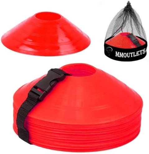 Soccer Cones for Drills with Mesh Bag & Strap-Flexible