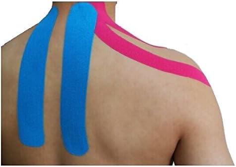 Kinesiology Tape Pro, Athletic Waterproof Muscle Support Adhesive Kinesio Sport Tape for Athletes 2 inches x 16.4 feet, 12 Rolls, Yellow