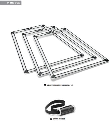 SKLZ Agility Trainer Pro Trapezoid Agility Trainers for Multi-Directional Ladder Patterns