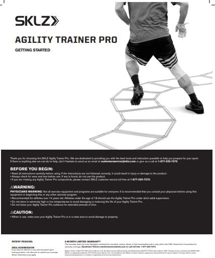 SKLZ Agility Trainer Pro Trapezoid Agility Trainers for Multi-Directional Ladder Patterns