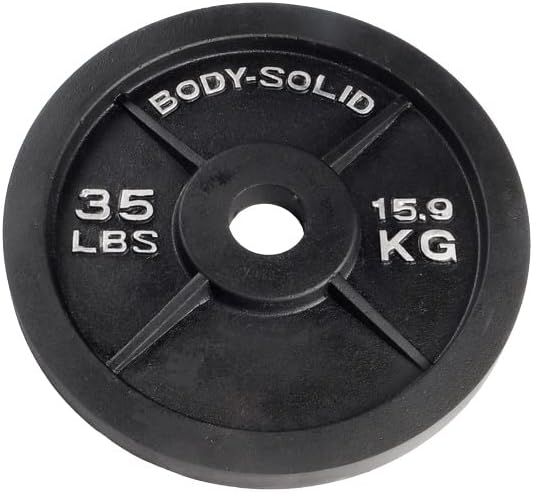 Body-Solid Cast Iron Olympic Weight Plate Set 2 Inch