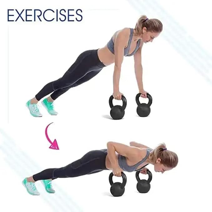 Yes4All Kettlebell Adjustable/Cast Iron/Protective Base Solid Smooth