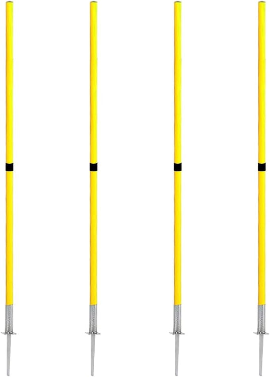 TNZMART Spring Agility Training Pole Set Soccer Plug-in