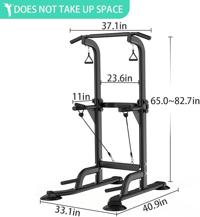 Power Tower Pull Up Bar Stand Assisted Training 330LBS