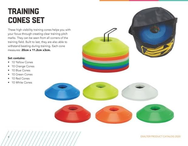EXALTER Agility Disc Cones - Set of 60