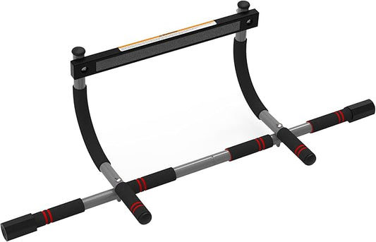 8 & 12-Grip Doorway Pull-Up Bar - Heavy-Duty
