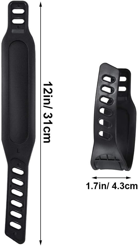 Exercise Bike Pedal Straps, Heavy Duty Adjustable Length Universal Pedal Strap Fits Most Bike Pedals Exercise Bike Bicycle Cycle for Home or Gym