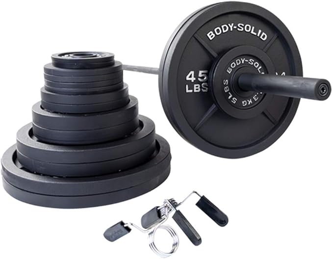 Body-Solid Cast Iron Olympic Weight Plate Set 2 Inch