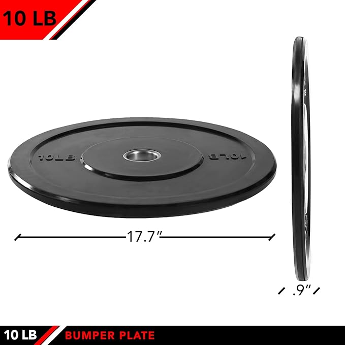 JFIT Olympic 2" Cast Iron Grip Plate OR 2" Rubber Bumper Plates for Barbell - Singles OR Pairs - 6 Weights Available (2.5lbs to 45lbs) Plates for Strength Training, Weightlifting, Bodybuilding