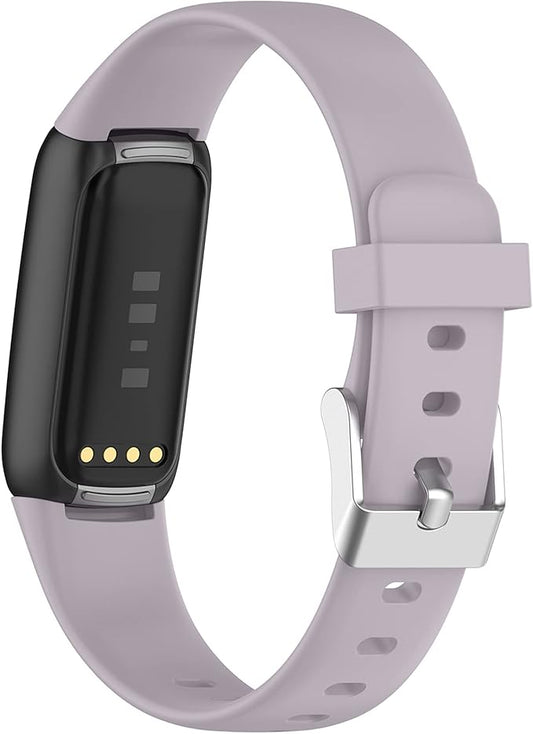 Fit for Fitbit Luxe Bands, Adjustable Soft Silicone Replacement Watch Band Straps Wristbands Bracelet Fit for Fitbit Luxe Fitness and Wellness Tracker for Women Men