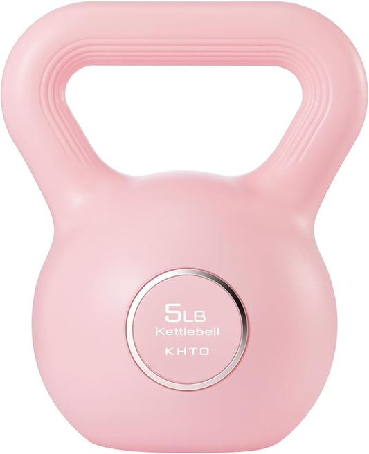 KHTO Kettlebells Fitness Exercise-Pink Strength Training Kettlebell Sets