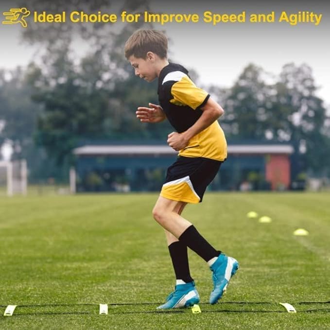POWER GUIDANCE Agility Ladder (20 Feet) with Cones