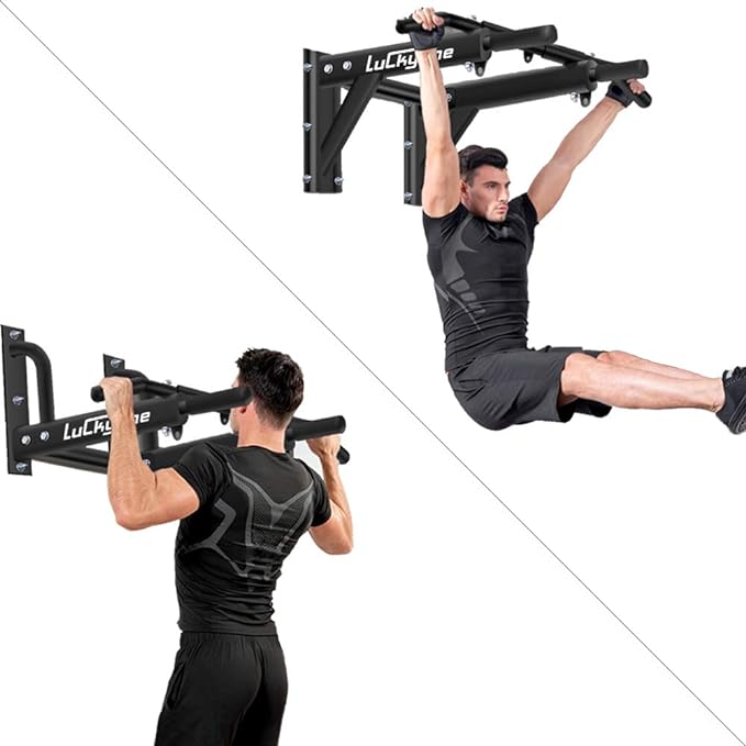 Wall Mounted Pull Up/Chin Up Bar with Bearing 440 Lbs