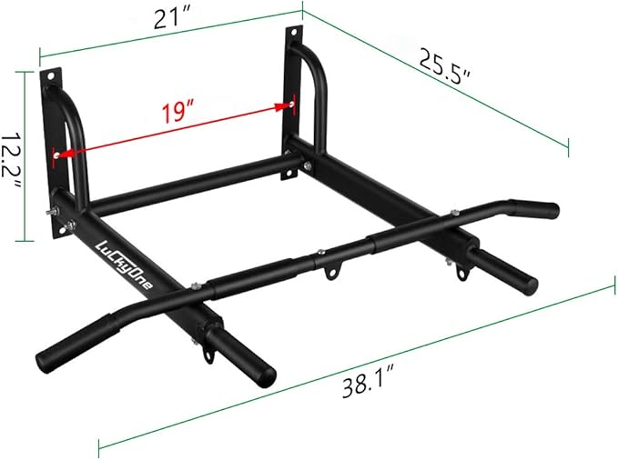 Wall Mounted Pull Up/Chin Up Bar with Bearing 440 Lbs