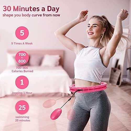 Smart Weighted Hula Hoop 3-in-1 Quick 24 Detachable (33"-46")