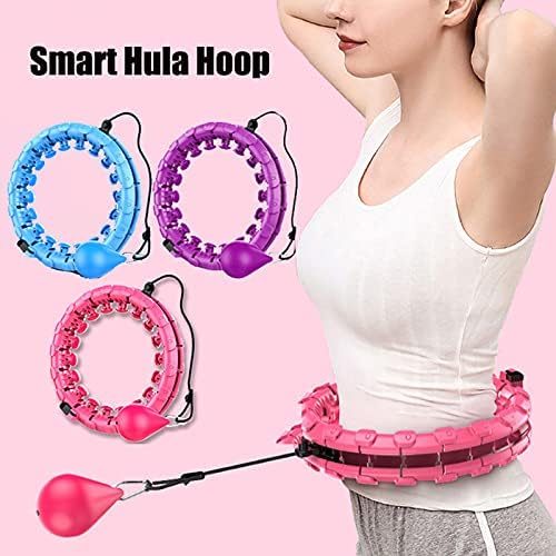 Smart Weighted Hoola Fitness Hoops for Adults Weight Loss 24 Detachable 2 in 1 Adomen