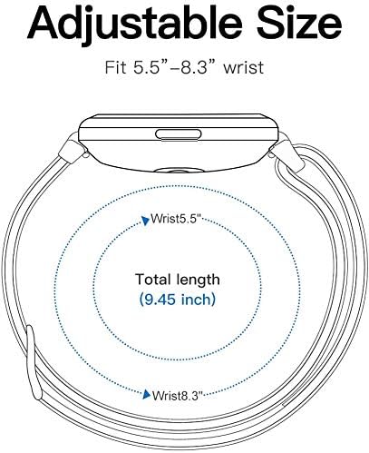 Compatible for FITVII Fitness Tracker Bands, 18mm, 20mm, 22mm Stretch Elastics Nylon Adjustable Replacement Strap Accessories