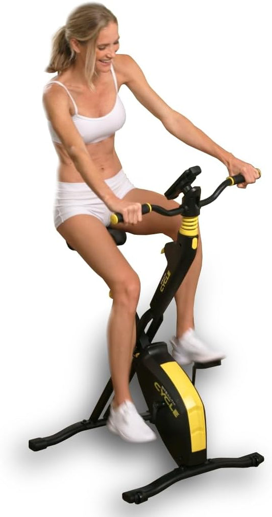 STEALTH GAME CYCLE: Full-Body Workout X-Bike, Gamified Cardio with 5 Free Games, Foldable Magnetic Cycle, Phone Holder + Free Fitness App (Optional Premium Subscription)