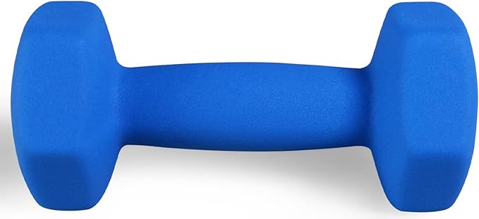 Neoprene Dumbbell Hand Weights, Anti-Slip, Anti-roll, Hex Shape Colorful, Pair or Set with Stand