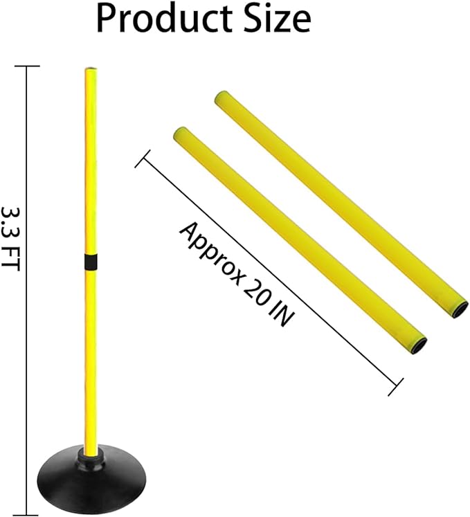 Soccer Agility Poles Set Detachable Sports Trainning Speed