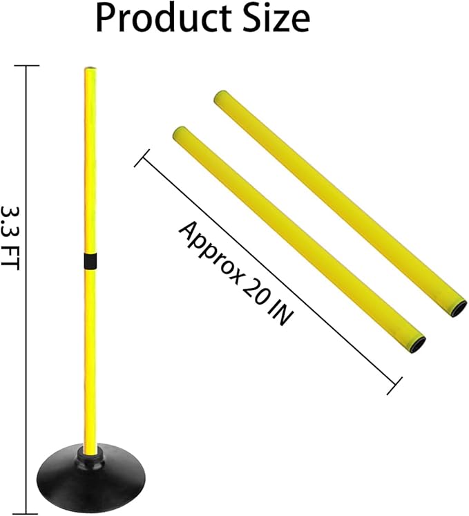 Soccer Agility Poles Set Detachable Sports Trainning Speed