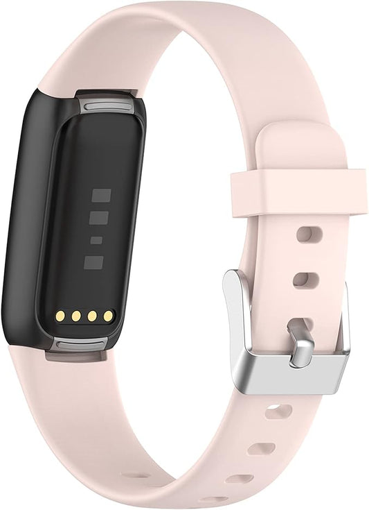 Fit for Fitbit Luxe Bands, Adjustable Soft Silicone Replacement Watch Band Straps Wristbands Bracelet Fit for Fitbit Luxe Fitness and Wellness Tracker for Women Men