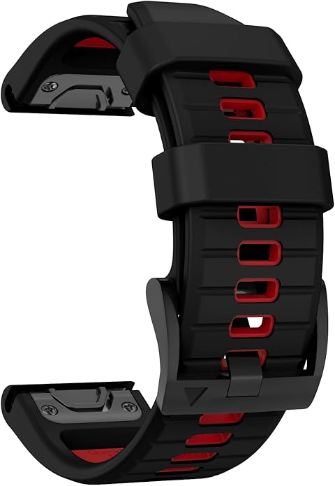OVERSTEP Compatible with Fenix 7X Bands, 26mm Width Soft Silicone Replacement Strap for Fenix 7X Pro/Fenix 6X/ Fenix 5X/ Fenix 3 Smartwatch