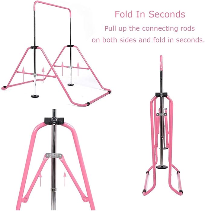 Kids Gymnastics Bar Gymnastic Equipment for Home Adjustable 3-7 Years